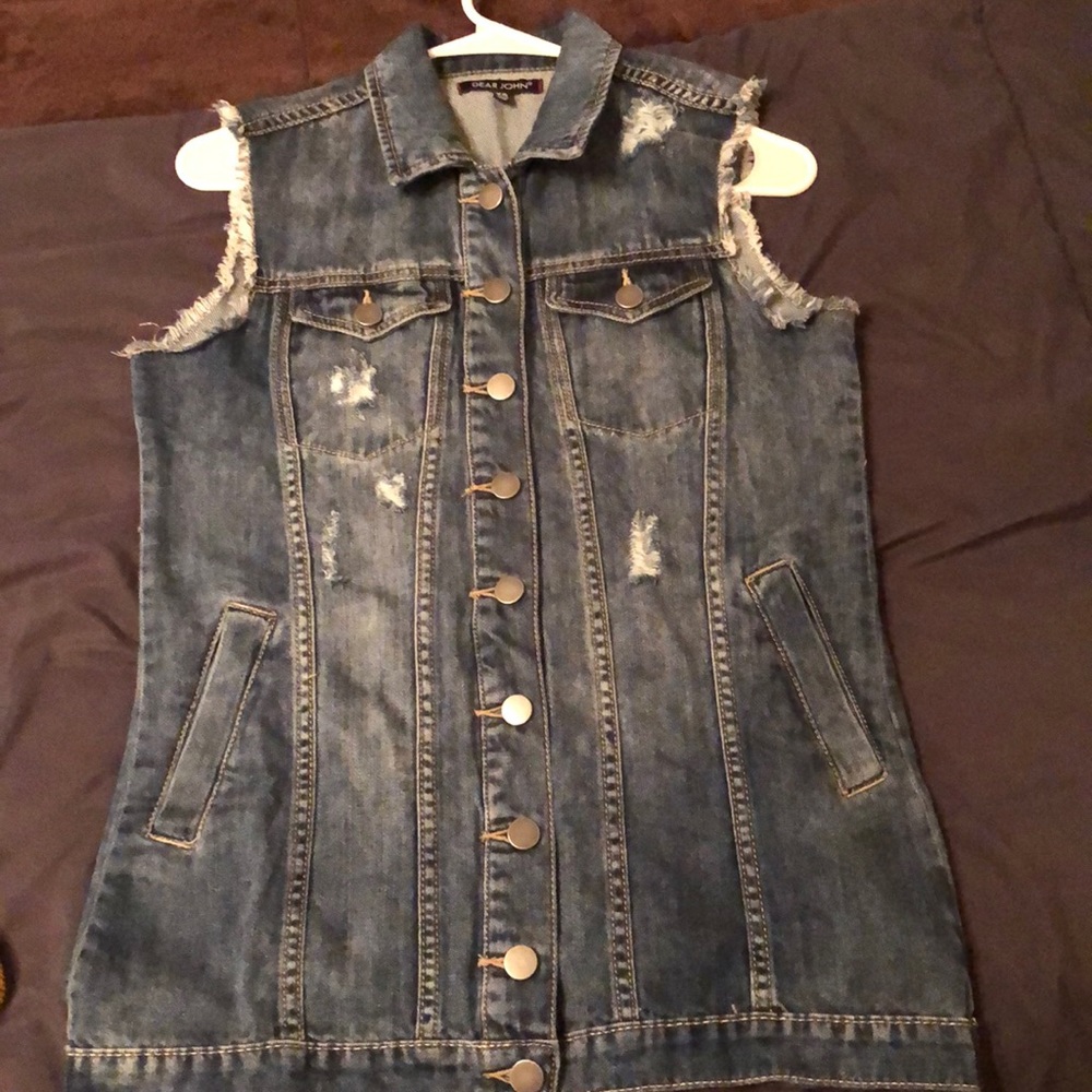 Dear John Mia Distressed Denim Vest